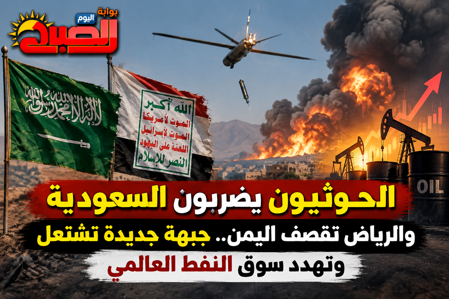 الحوثيون يضربون السعودية والرياض تقصف اليمن.. جبهة جديدة تشتعل وتهدد سوق النفط العالمي